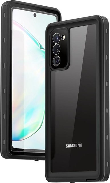 Wasserdichte 360 Full Coque Schutzhülle für Samsung Galaxy S21 Ultra, Note 20 Ultra 5G und Samsung S21 in Transparent oder Schwarz - Bild 1