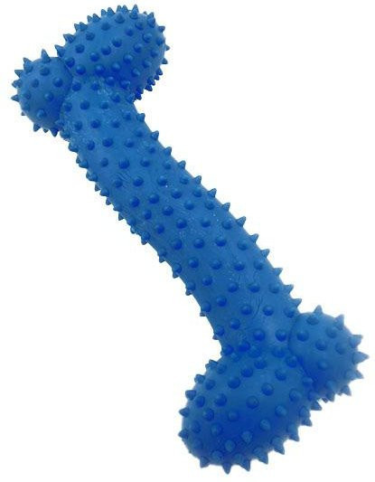 Haustierspielzeug Hundespielzeug Knochen Dornen Backenzähne Zahnreinigung und Kauspielzeug, blue - Bild 1