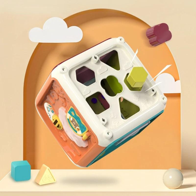 Yiran toy Aktivitätswürfel 7-in-1 Lernorientierter Formsortierer ab 3-6 Jahre - Bild 1