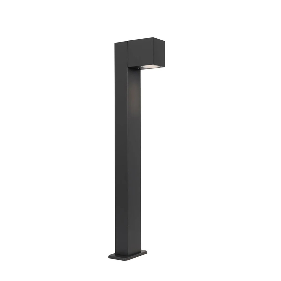 QAZQA Baleno Industrielle Outdoor Stehleuchte aus Aluminium in Dunkelgrau, Höhe: 65 cm, IP44 wetterfest für Garten und Außenbereich - Bild 2