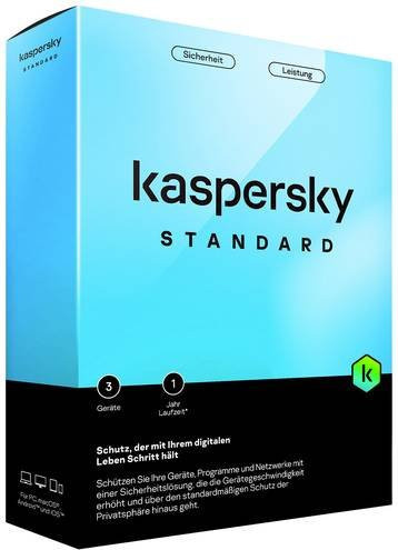 Kaspersky Standard Antivirus Jahreslizenz für 3 Geräte inklusive Schutz für Windows, Mac, Android und iOS - Bild 1