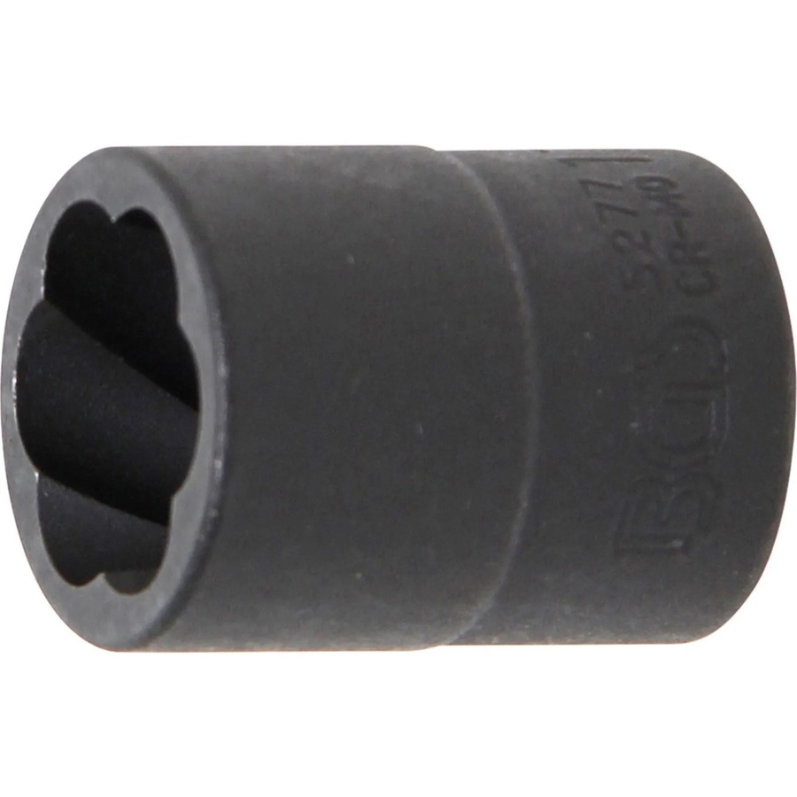 BGS Spiral-Profil-Steckschlüssel-Einsatz Schraubenausdreher 5277 mit 10 mm 3/8 Zoll Innenvierkant und 17 mm Schlüsselweite - Bild 2