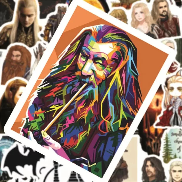 GOGOTU Hobbits DIY Cartoon Aufkleber, 50-teiliges Set - Bild 1
