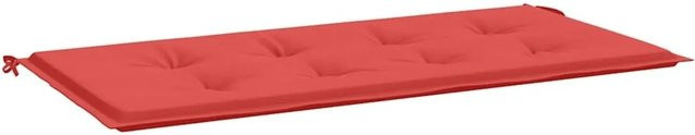 vidaXL Gartenbank-Auflage Rot aus Oxford-Gewebe, B/T: 100 x 50 cm, Höhe: 3 cm - Bild 1