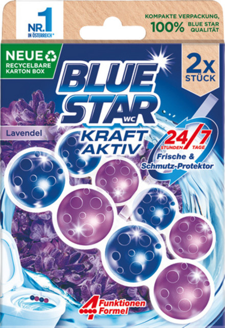 Blue Star Kraft Aktiv WC-Einhänger Lavendel Frische Duopack, 104g - Bild 1