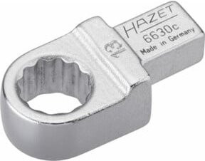 Hazet Einsteck-Ringschlüssel 6630C-13 mit 9 x 12 mm Einsteck-Vierkant und 13 mm Außen-Doppel-Sechskant-Tractionsprofil in Silber - Bild 1