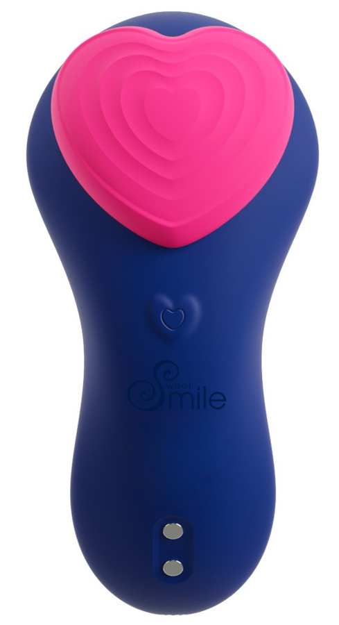 Sweet Smile Panty-Vibrator Heart mit Fernbedienung in Blau - Bild 3