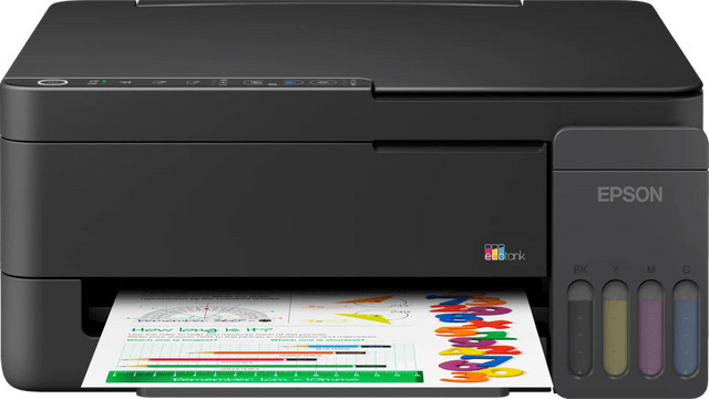Epson EcoTank ET-2910 Multifunktionsdrucker Tintenstrahl mit Drucken, Scannen und Kopieren sowie Wi-Fi in Schwarz - Bild 2