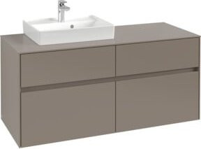 V&B Waschtischunterschrank Collaro in Marine Blue mit Waschbecken links, B/T/H: 120 x 54,8 x 50 cm - Bild 1