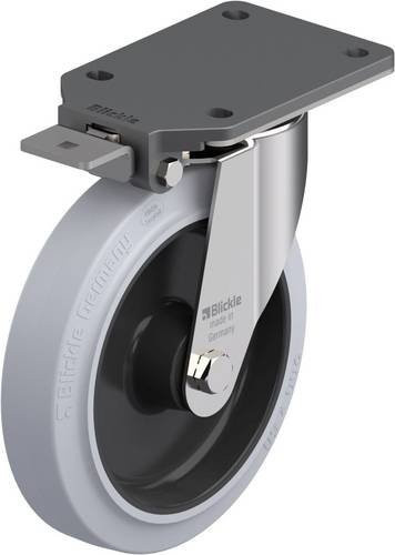 Blickle Edelstahl-Lenkrolle LEX-POEV 200XR-IS-SG mit Rad-Durchmesser 200 mm und einer Tragfähigkeit von max. 300 kg - Bild 1