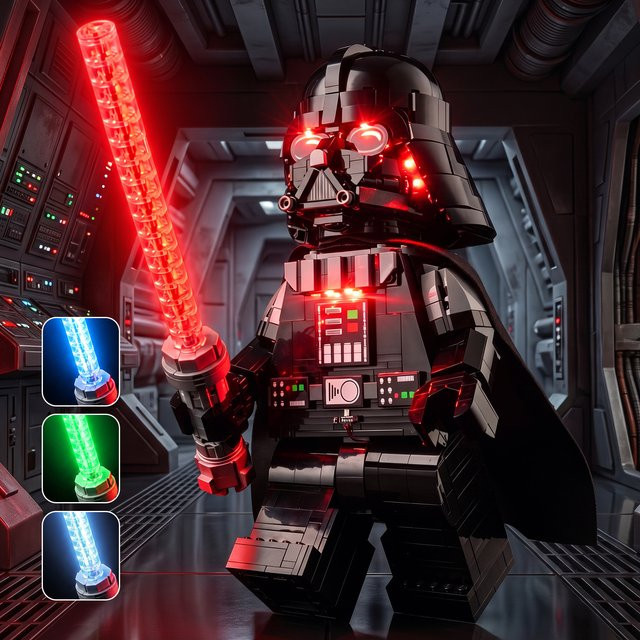 Kyglaring LED-Licht-Set für Darth Vader Minifigur, Bausteine - Bild 1