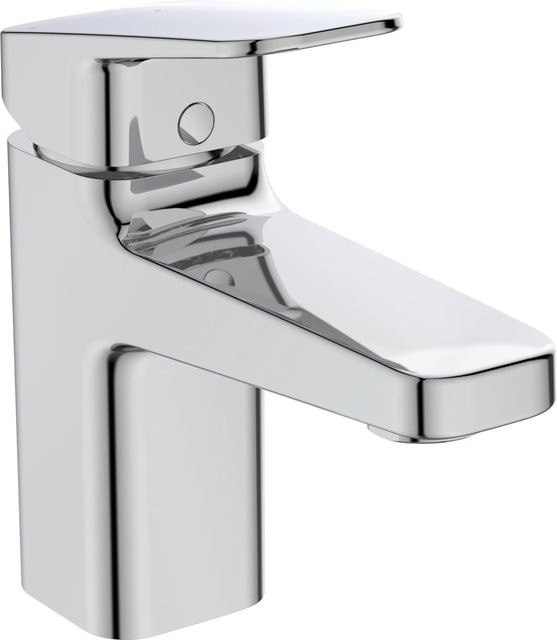 Ideal Standard Waschtischarmatur Ceraplan Chrom mit BlueStart Ablaufgarnitur und wassersparender Einhebelmischbatterie - Bild 1