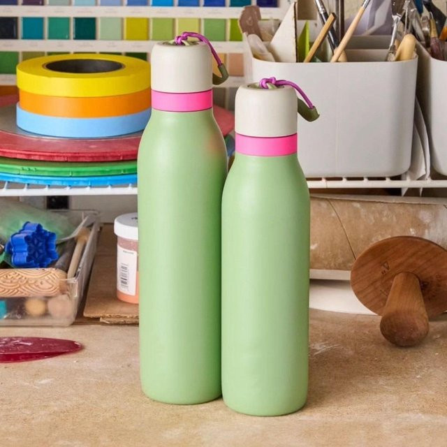 Baifenbai Home Furnishing Edelstahl-Thermosbecher in Green, 24OZ Sportflasche für Outdoor und Sport - Bild 1