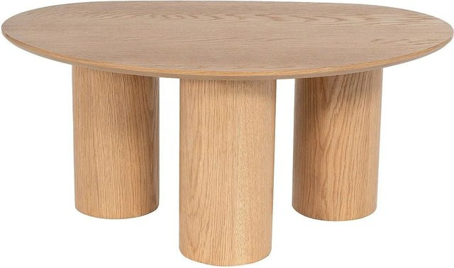 Vente-unique Couchtisch Osinar in Eichenfurnier, Farbe Braun, Rechteckig, Breite: 90 cm, Tiefe: 60 cm, Höhe: 40 cm - Bild 1