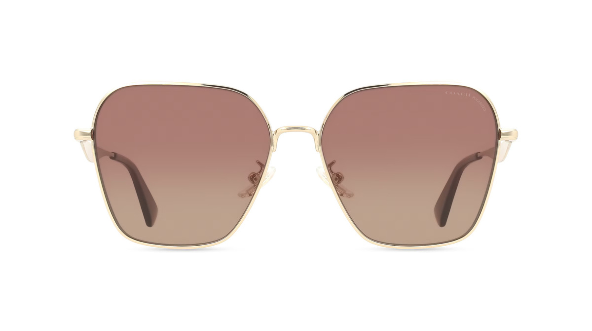 Coach HC7168 Sonnenbrille, Vollrand, Geometrisch, Metall, Gold, Damen - Bild 1