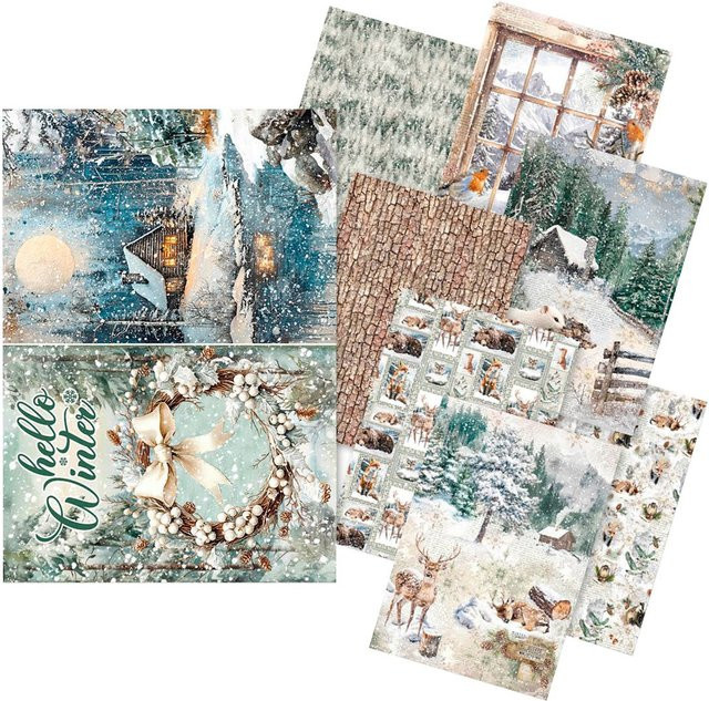 Ciao Bella Motiv-Strohseiden Sortiment Forest Tales, 8er-Set, Multicolor - Bild 1