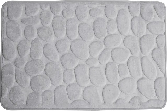 Euroshowers Badvorleger Rimini in Steinoptik, Farbe: Grau, B/T: 60 x 95 cm - Bild 1