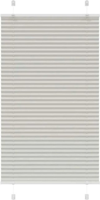 vidaXL Plissee Hellgrau aus Polyester, semi-transparent, B: 75 cm, H: 150 cm - Bild 1