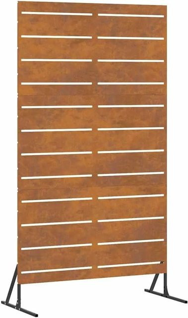 vidaXL Sichtschutz Paravent aus Stahl in Grau, B/T/H: 100 x 50 x 180 cm - Bild 1