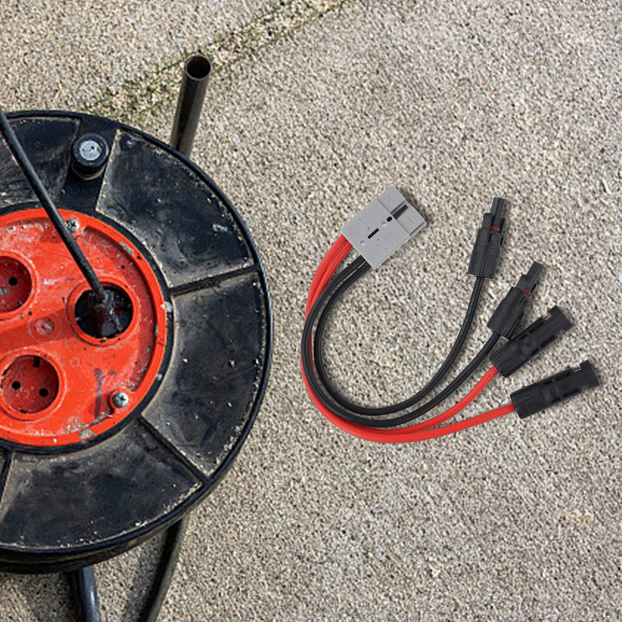 Solarpanel-Verlängerungskabel 10AWG 50A in Rot für Wohnmobile und Campingzeltanlagen - Bild 3