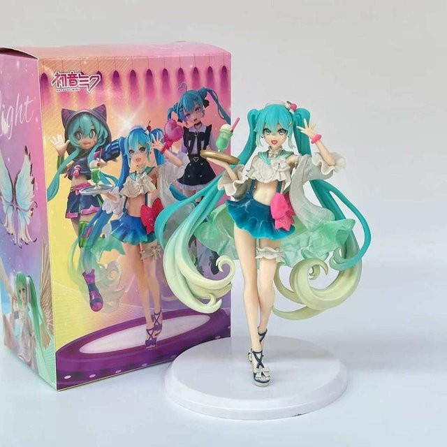 Yiran toy 1 Hatsune Miku Figur Soda Sahne Kleid, PVC Figur, ab 14 Jahren - Bild 1