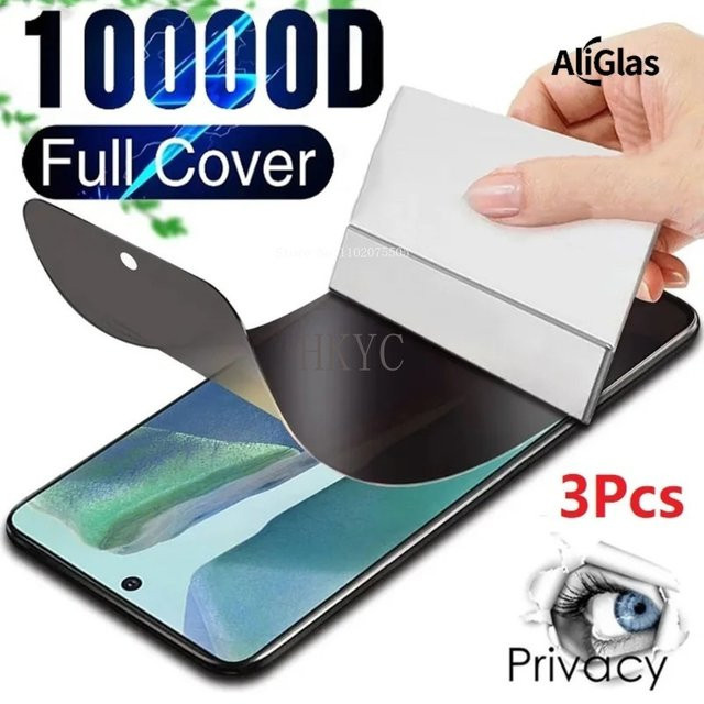 Privatsphäre Displayschutzfolie aus Hydrogel für Google Pixel 9, Pixel 10 Pro XL, Pixel 9a und Pixel 10 Pro, transparent, kratzfest - Bild 1