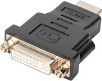 Digitus HDMI auf DVI Adapter AK-330505-000-S Schwarz (1x HDMI-Stecker auf 1x DVI-Buchse 24+5pol.) - Bild 2