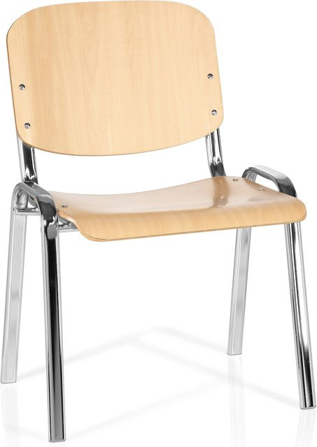 hjh OFFICE Vierfußstuhl XT 600 C H Holz stapelbar - Bild 1