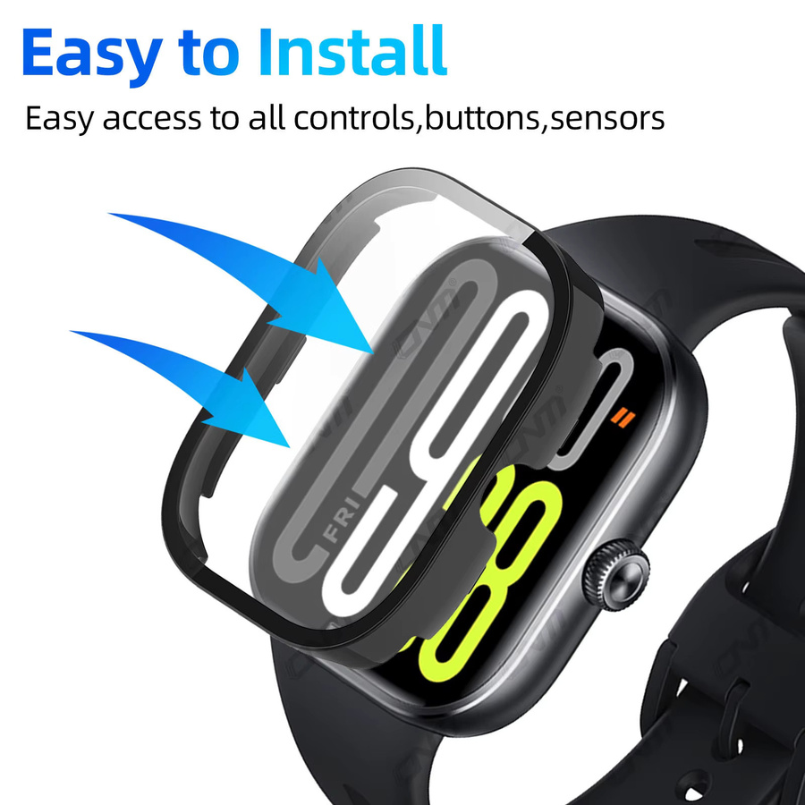 Xiaomi Redmi Watch 5 Zubehör, Glas + Hülle, Silikon, Schwarz, Unisex - Bild 3