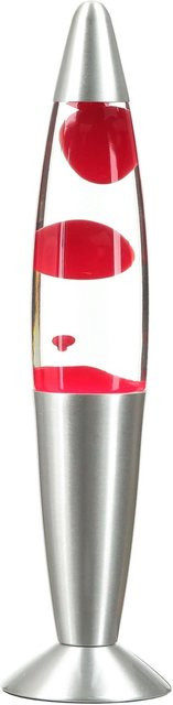 EASYLIGHT Retro Lavalampe Timmy in Rot und Silber mit G9 Leuchtmittel, Höhe: 36 cm - Bild 1