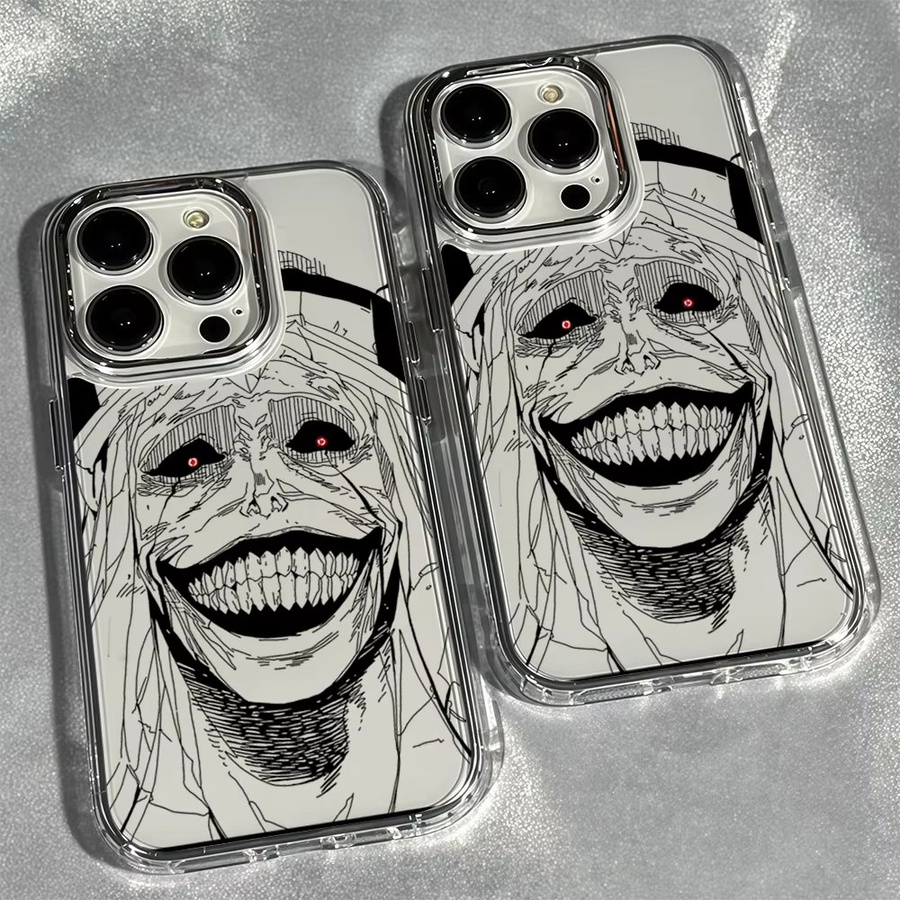 Aurbe Handyhülle mit silbernem Linsenrahmen und Anime Solos Levels Design in Transparent für iPhone 17 16 15 14 13 12 11 Pro Max und 16E - Bild 2