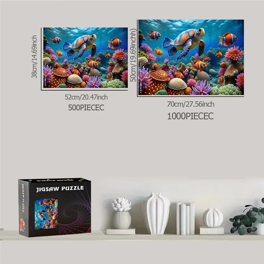 AZNM Disney Meeresschildkröten- und Nemo-Fisch-Puzzle, Meerestiere - Bild 4