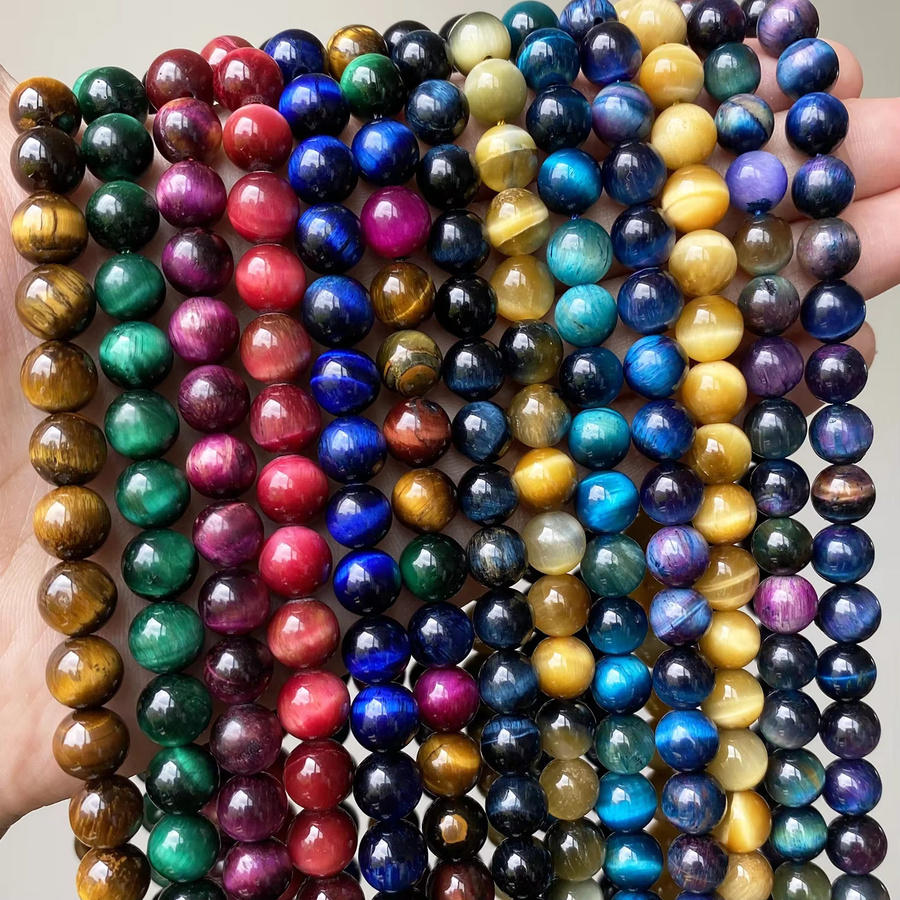 xilitata Perlen Tigerauge, Bunt, Unisex - Bild 1