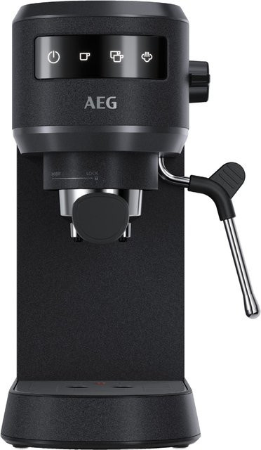 Siebträgermaschine EC6-1-6BST in Schwarz und Edelstahl - Bild 1