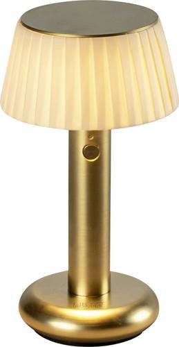 Konstsmide Tischleuchte Messing Gold/Brass dimmbar und wiederaufladbar - Bild 1