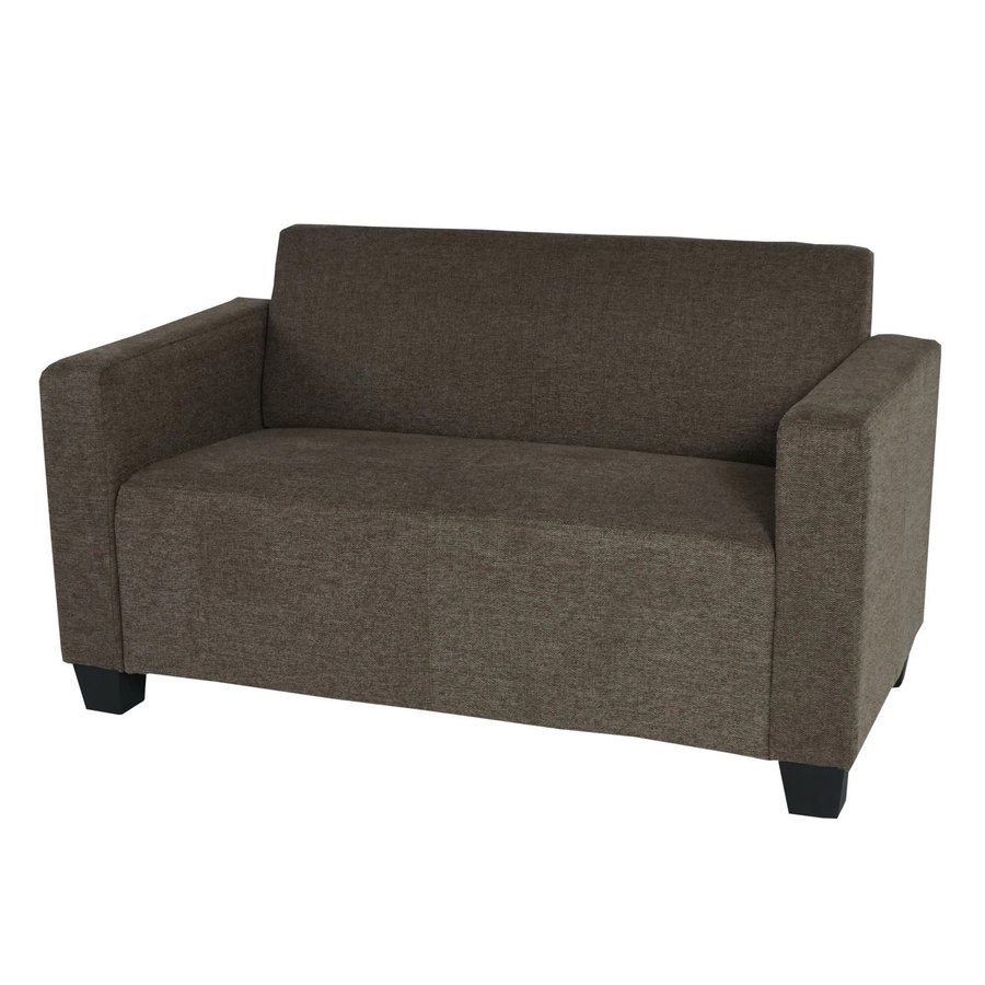 MCW 2er Sofa Lyon in Braun aus Stoff und Textil mit Holzrahmen - Bild 3