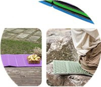 rrkxa Faltbare Outdoor-Campingmatte aus XPE-Sitzschaum, wasserdichtes Picknickkissen in Grün - Bild 1