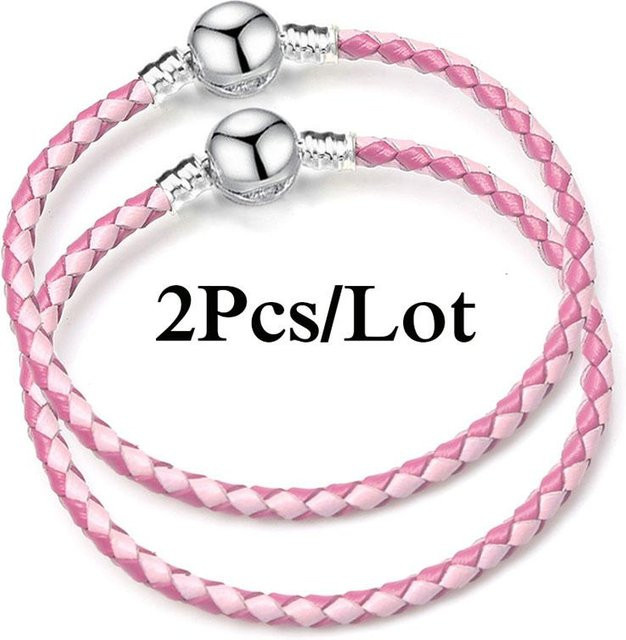 BAOPON Armband, Leder, Bunt, Perle, Unisex, 16 cm - Bild 1