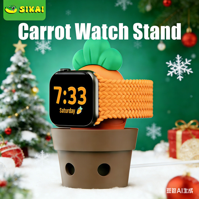 Sikai Silikon-Ladestation für Samsung Galaxy Watch 8, 7 und 6, klassischer Ladeständer zur Desktop-Aufbewahrung, Multicolour - Bild 1