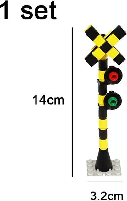 Yiran toy MOC Stadtverkehr Straßenschilder Ampel Bausteine Zubehör - Bild 1