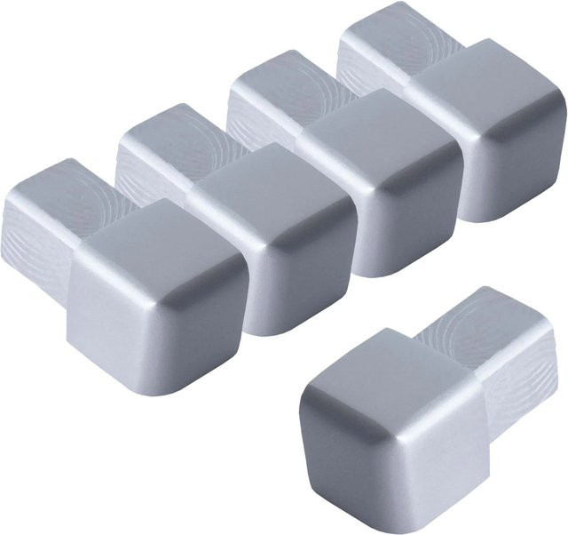 Dalsys Endstück für Quadratprofil aus Aluminium, Farbe Silber Matt, Maße: 5 x 10 mm - Bild 1