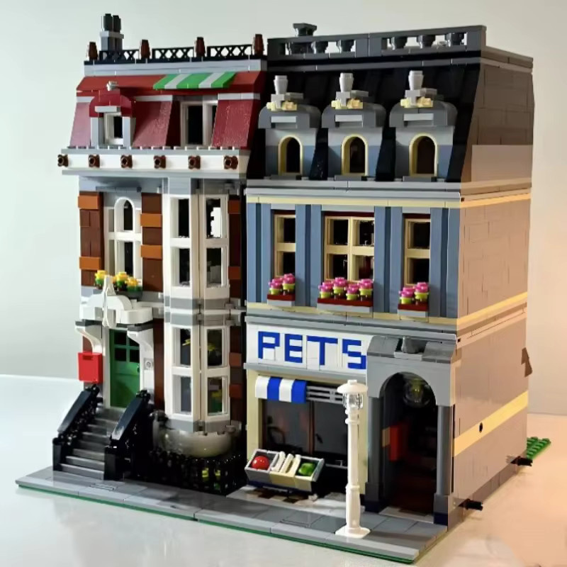 LEGO Tierhandlung, Konstruktions-Straßenansicht-Set, 2032 Teile - Bild 2