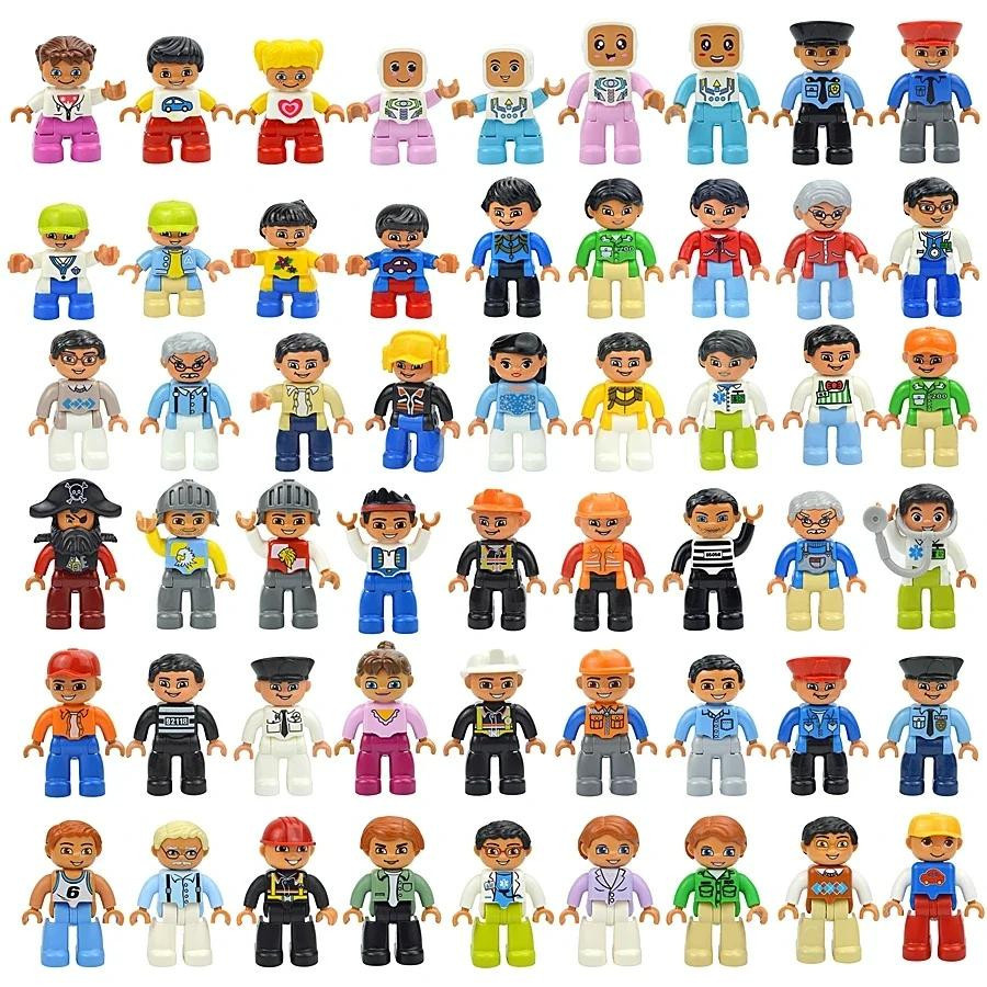 Yiran toy Familienfiguren Baustein, Prinzessin, Piraten, Polizei, ab 3 Jahren - Bild 2