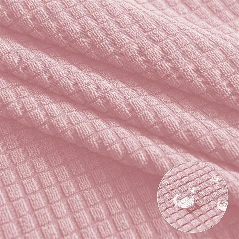 2 Stück Wasserabweisende Stuhlbezüge von Household supplies MH in Grau, Elastische Barhocker Überzüge mit kurzer Rückenlehne aus Polyester - Bild 2