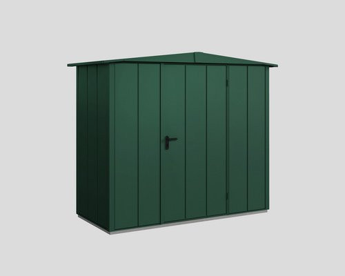 Ecostar Gerätehaus Elegant-S aus Metall in Grün, B/H/T: 238 x 216 x 107,8 cm - Bild 1