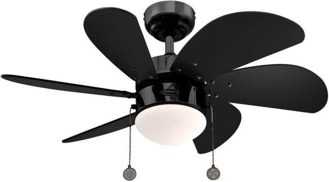 WESTINGHOUSE Deckenventilator Turbo Swirl in Gun Metal mit Beleuchtung und Zugketten - Bild 1