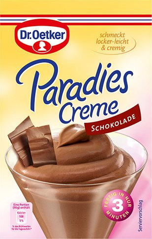 Dr. Oetker Paradiescreme Schokolade 74 g - Bild 1