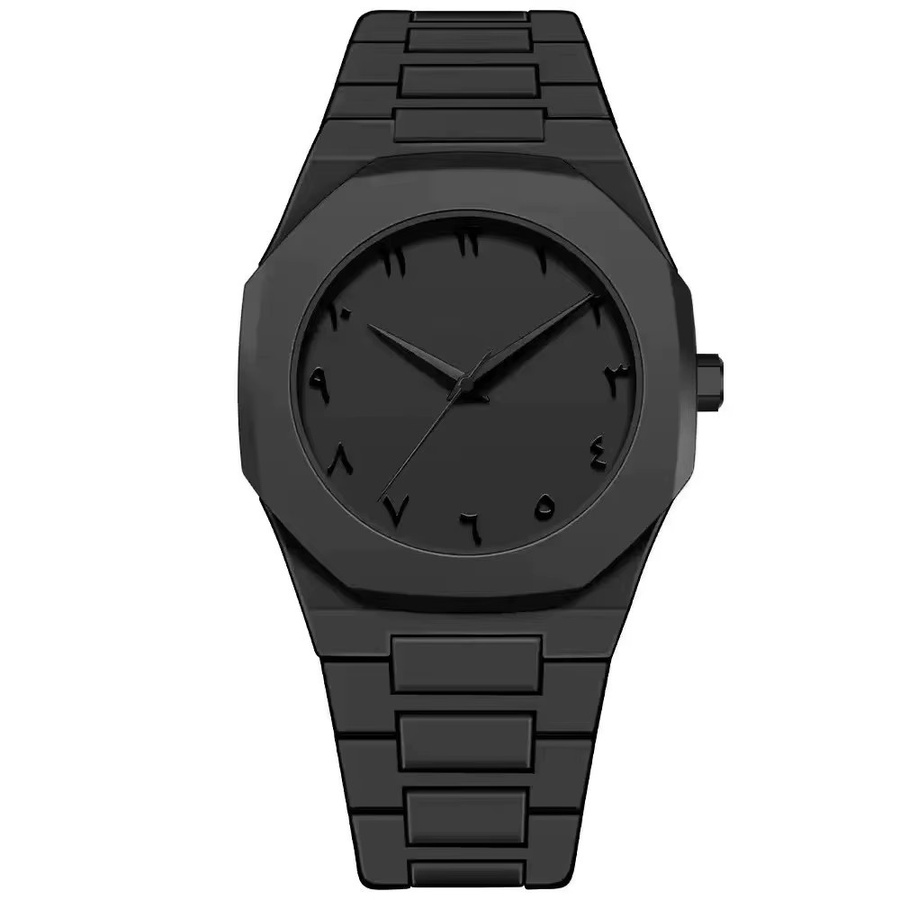 UTHAI Armbanduhr Quarz, Edelstahl, Schwarz, Herren - Bild 1