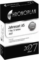 Chronoplan Kalender Einlage 2027 DIN A5 in Weiß mit Daily, Monthly und Yearly Ansichten - Bild 1