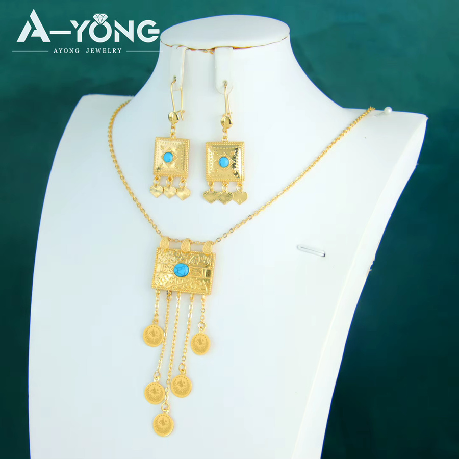 A-YONG AYONG JEWELRY Schmuck-Set, 21k vergoldet, Gold, Damen, Boho - Bild 2